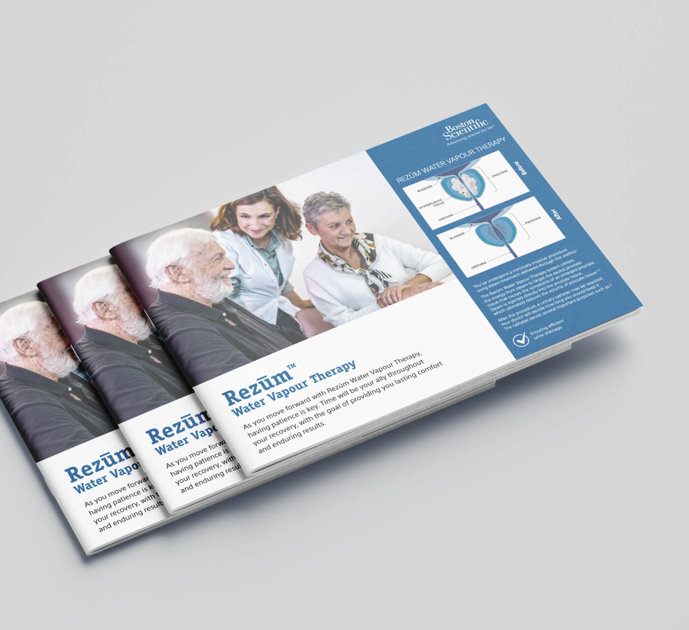 Broschüre über Rezūm Wasserdampftherapie